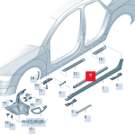 Burete antifonic Audi A6 / S6 / RS6 [2012-2018]