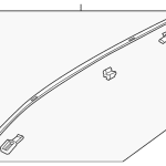 Ornament plafon stanga / dreapta Mazda CX-3 dupa 2015