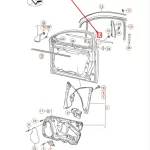Perie geam dreapta fata Volkswagen Passat B7